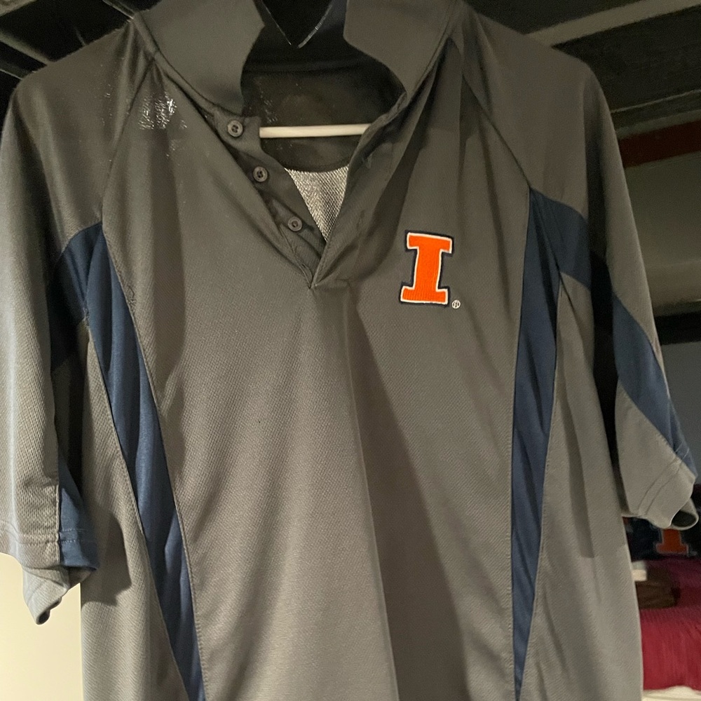 ILLInois Mens Golf Polo - L